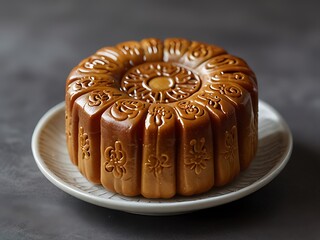 Delicious traditional Mid autumn dessert arrangement moon cake