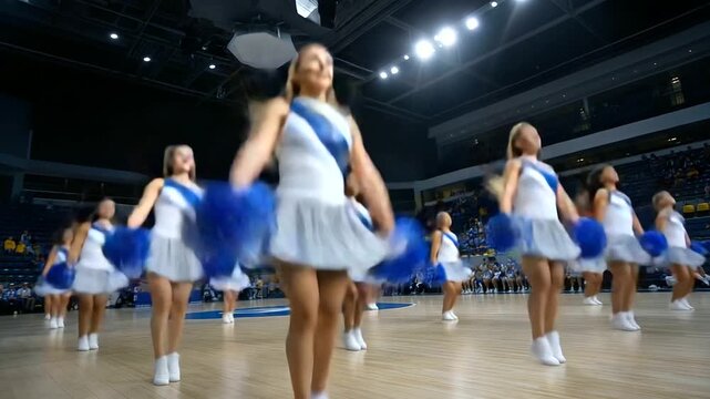 Professional cheerleading program development services incorporating athletic training methodologies and performance choreography enable sports organizations to create dynamic supp