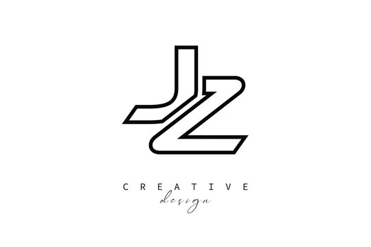 JZ Creative Monogram Logo Design-Stock Creative Branding Design Concept