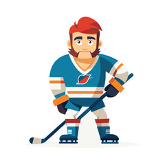 hockey player with ball