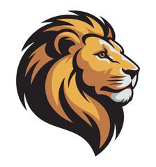 Majestic Lion Head Logo – Bold Vector Mascot Illustration.