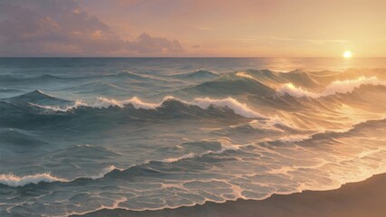 Neutral sun backdrop artcommic module water river liquid