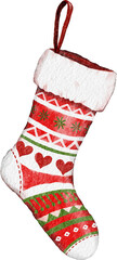 Watercolor Christmas Stockings Illustration