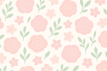 seamless pattern with roses