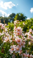 Seasonal Wallpaper with Elegant Blossoms