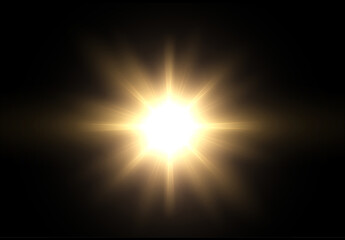 Flash, realistic highlights, glowing effects, camera light, sunlight reflection, stars, isolated highlights, sparkling highlights. Isolated on transparent background, png. Celestial, space	
