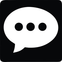 Fototapeta premium Modern chat icon represents communication and messaging services for digital platforms and applications