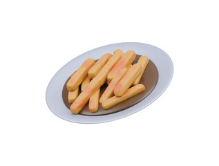poutine icon 3d illustration render