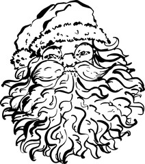 Illustration of a Santa Claus
