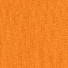 Orange fabric cloth texture for background, natural textile pattern.