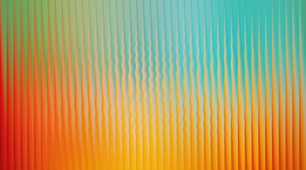 Vertical striped abstract background with a gradient of red, orange, yellow, and teal
