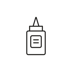 Liquid Glue Icon, Vector Adhesive Symbol. Liquid Glue Bottle Icon, Adhesive Vector Illustration.eps