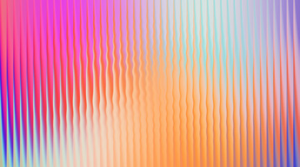 Vertical ribbed texture with a smooth gradient of pink, orange, and blue tones