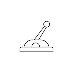 Lever Icon, Thin Line Vector, Transparent Sign on White Background..eps