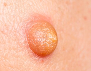 Fototapeta premium Close-up skin lesion, flesh-toned
