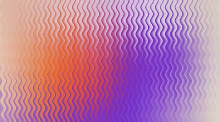 Abstract wavy lines with a gradient of orange, purple, and beige colors