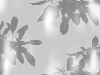 Simple minimalistic illustration with leaves nature plant 