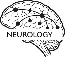  Neurology-logo-design- vector art illustration