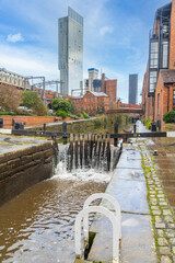 Castlefield Basin on the Bridgewater canal in Manchester