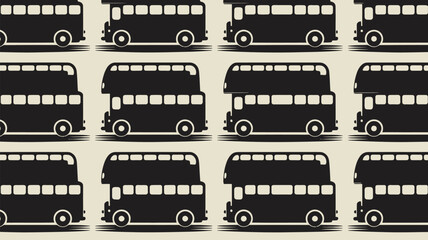 Nostalgic London double decker bus pattern, classic travel design, transportation background for travel agency or tourism branding, vintage vibes