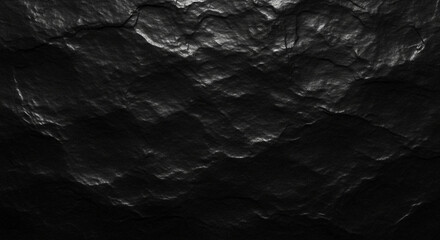 Dramatic black stone texture for modern designs, offering a sleek and edgy look perfect for backgrounds or graphic overlays, sophisticated and bold
