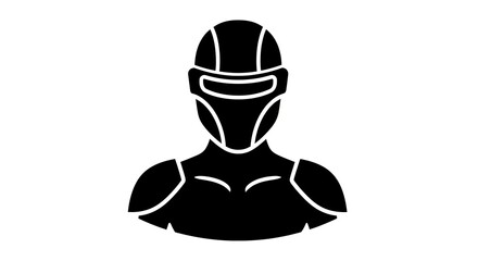 Fototapeta premium Cybernetic figure illustration futuristic design