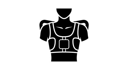 Body armor vector illustration