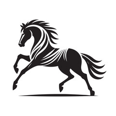 Horse Silhouette Logo Design