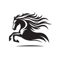 Horse Silhouette Logo Design