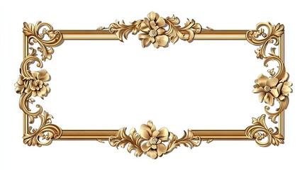 Ornate gold picture frame (1)