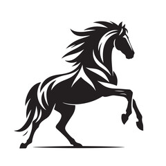 Horse Silhouette Logo Design