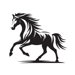Horse Silhouette Logo Design