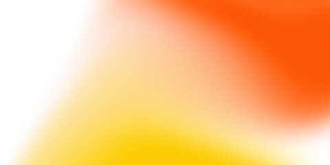 Abstract element of soft orange yellow glowing gradient wave with noise and grainy texture