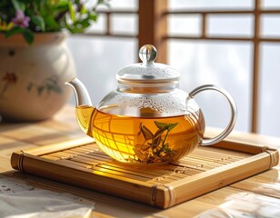 teapot with tea