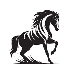 Horse Silhouette Logo Design