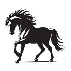 Horse Silhouette Logo Design
