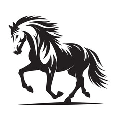 Horse Silhouette Logo Design