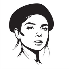 woman wearing a beret
