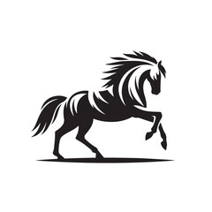 Horse Silhouette Logo Design