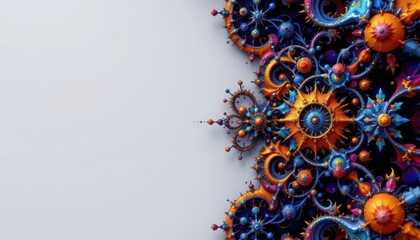 Colorful Abstract Organic Structures with Surreal Design