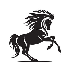 Horse Silhouette Logo Design