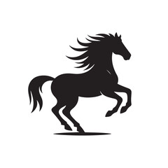 Horse Silhouette Logo Design