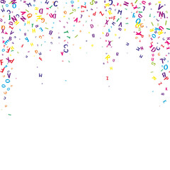 School notebook cover. Colorful childish floating