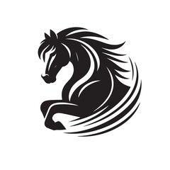 Horse Silhouette Logo Design