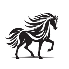 Horse Silhouette Logo Design