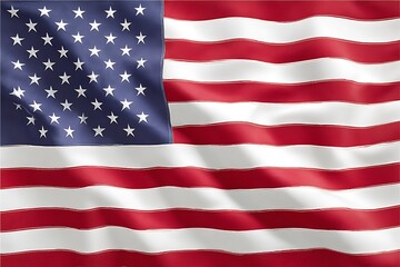 Obraz premium Waving American Flag Close Up.