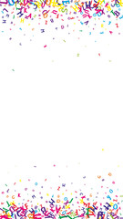 Falling letters of English language. Colorful