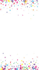 Concept of school background. Colorful childish