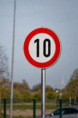 European Speed Limit Sign 10 km/h