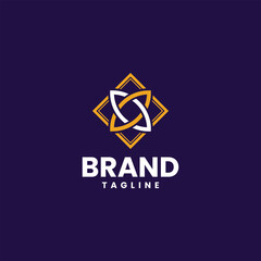 Clean and minimal geometrical mandala logo design for jewelry brand, ornament design, cosmetics brand and boutique business.